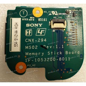 CardReader board Sony VGN-FS315SR, PCG-7D8P, VGN-FS415SMR, PCG-7G5P Memory Stick (p/n CNX-294 MS02, 1P-1053200-8011)