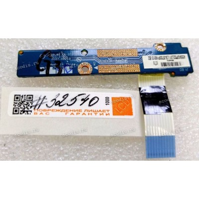 Power Button board & cable HP Compaq Presario C700, HP G7000 кабель LS-3733P (p/n:NBX00005Q00)