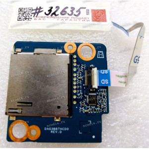Card Reader board & cable HP Omen 17-AN, 17-AN012DX (p/n: DAG3BBTHCD0)