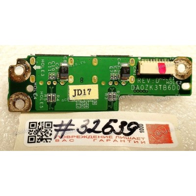 USB board & cable Acer Aspire 6530, 6530G (p/n: DA0ZK3TB6D0)
