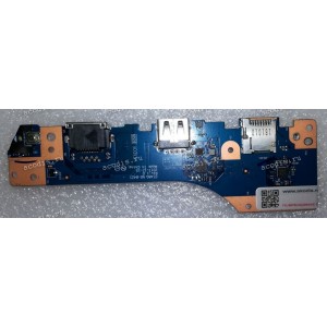 Power switch, USB, RJ-45 & SD-Card board Lenovo ThinkPad E480, E485 (EE480 NS-B421 Rev:1.0, 01LW175, 02DL621)