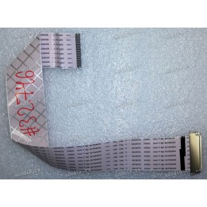 LCD LVDS FFC шлейф мониторный 30 pin обратный, шаг 1.0 mm, длина 300 mm LG 23" 1920x1080 23MB35PM-BF.AEUHJPN, с замкоом только со стороны матрицы