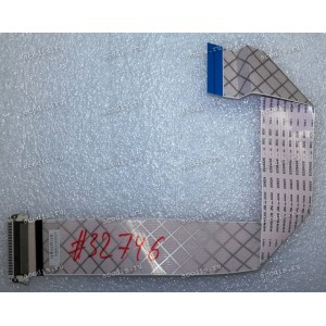 LCD LVDS FFC шлейф мониторный 30 pin обратный, шаг 1.0 mm, длина 300 mm LG 23" 1920x1080 23MB35PM-BF.AEUHJPN, с замкоом только со стороны матрицы