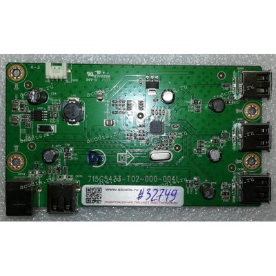 USB Board Lenovo 23,0" 1920x1080 ThinkVision LT2323pwA (ZV10019-1200Z) 715G5433-T02-000-004L Chips SMSC USB2514B D1421-A2P10, APW7080