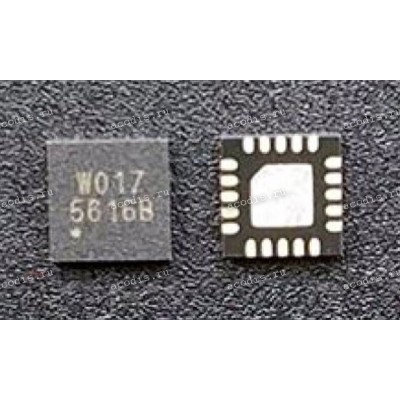 Микросхема GMT G5616B, G5616BRZ1U, 5616B TQFN3X3-20, WQFN-20L 3x3 ШИМ Complete DDR, DDRII and DDRIII Memory Solution Synchronous  Buck  PWM  Controller,  3A  LDO,  Buffered Reference = вроде как аналог RichTek RT8231A, RT8231AGQW (24=1A, 24=2D, 24=3D, 24=