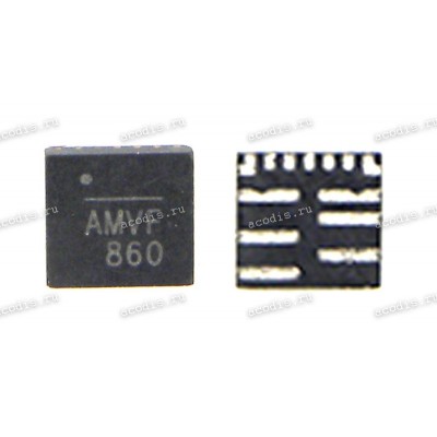 Микросхема MPS MP8690-A, MP86901-A, MP86901-AGQTZ, MP86901-AGQT-Z TQFN-13 (AMVE, AMVF,AMVG, AMVK, AMV., AMVx, AMV%, Asus p/n: 06127-00070000) QFN 22V, 12A INTELLI-PHASE IN TQFN3X3 NEW original