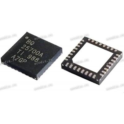 Микросхема Texas Instruments BQ25700A, BQ25700ARSNR WQFN-32 SMBus Multi-Chemistry Battery Buck-Boost Charge Controller with System Power Monitor and Processor Hot Monitor