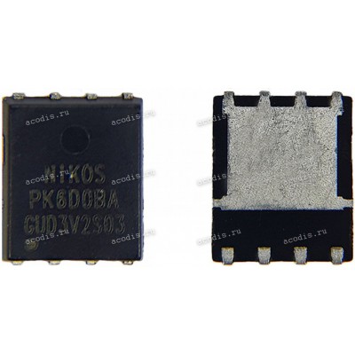Транзистор NIKOS, NIKO-SEM, Unikc PK6D0BA, PK6DOBA, PK600BA, PK60OBA, PK6O0BA, PK6OOBA PDFN 5x6P, QFN-8 N-MOSFET 30V 40A 9,5mOhm PDFN 5*6 HUABEI HQ11230391000 (Asus p/n: 07005-02532200)
