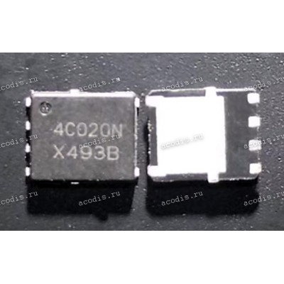 Транзистор ON Semiconductor NTMF4C020N, NTMFS4C020N, 4C020N MOSFET - Power, Single N-Channel, SO-8 FL 30 V, 370 A, 0,67mOhm  @ 10 V, 0.95 mOhm  @ 4.5 V