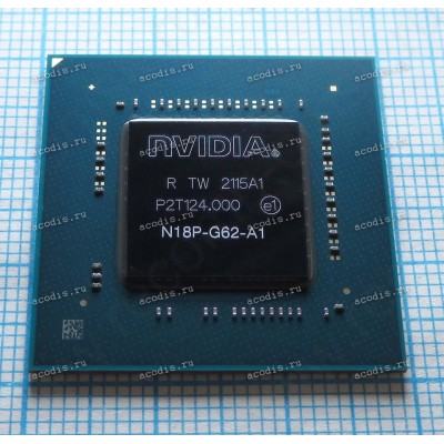 Микросхема nVidia N18P-G62-A1, TU117-775-A1 GeForce GTX1650 GB4D-128 FCBGA960 (Asus p/n: 02004-00572600) NEW original datacode 2102A1, 2104A1, 2111A1