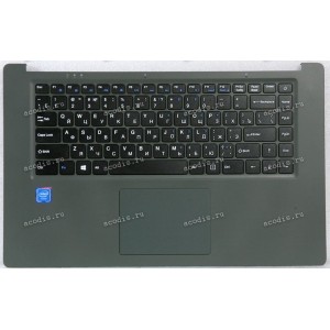 Keyboard Digma EVE 15 C407 ES5054EW, EVE 15 C413 ES5059EW + topcase SP13691, SP14255 (MB30011008 YJ-878, MB30011008 YXT-NB93_154) без тачпада(Black/Silver/Matte/RUO) черная матовая русифицированная с серым топкейсом Keyboard Digma EVE 15 C407 ES5054EW, EVE 15 C413 ES5059EW + topcase SP13691, SP14255 (MB30011008 YJ-878, MB30011008 YXT-NB93_154) без тачпада(Black/Silver/Matte/RUO) черная матовая русифицированная с серым топкейсом