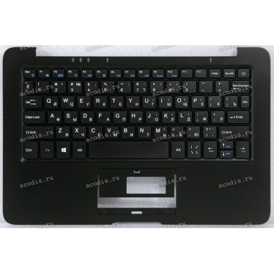 Keyboard Digma EVE 10 A200 ES1052EW, EVE 10 A201 ES1053EW + topcase MB23815005 SP13733 (Black/Matte/RUO) черная матовая русифицированная с топкейсом