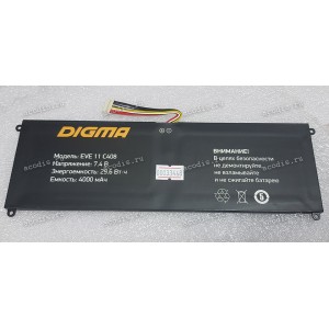 АКБ Digma EVE 11 C408 ES2055EW, EVE 11 C409 ES2056EW, Аккумулятор (SP13808, 10PIN 7.4V 4000mAh) new