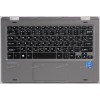 Keyboard Digma EVE 11 C421Y ES1067EW + topcase MB2455010 YXT NB93-131 SP18774 (Black/Matte/RUO) черная матовая русифицированная с серым топкейсом