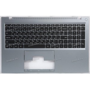 Keyboard Digma Pro Fortis M DN17P3-8CXN01, DN17P3-ADXW01 + topcase (NS14IC-819R X317F US) SP28666 (Black/Silver/Matte/RUO/LED) черная матовая русифицированная с серебристым топкейсом с подсветкой Keyboard Digma Pro Fortis M DN17P3-8CXN01, DN17P3-ADXW01 + topcase (NS14IC-819R X317F US) SP28666 (Black/Silver/Matte/RUO/LED) черная матовая русифицированная с серебристым топкейсом с подсветкой