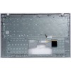 Keyboard Digma Pro Fortis M DN17P3-8CXN01, DN17P3-ADXW01 + topcase (NS14IC-819R X317F US) SP28666 (Black/Silver/Matte/RUO/LED) черная матовая русифицированная с серебристым топкейсом с подсветкой                            