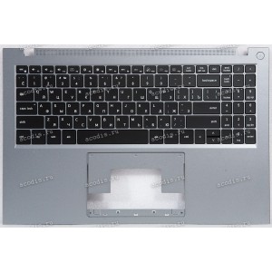 Keyboard Digma Pro Fortis M DN15P3-8CXN01 + topcase (V630BA US) SP23783, SP23817 (Black/Silver/Matte/RUO/LED) черная матовая русифицированная с серебристым топкейсом с подсветкой                            