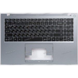 Keyboard Digma Pro Fortis M DN15P3-8CXN01 + topcase (V630BA US) SP23783, SP23817 (Black/Silver/Matte/RUO/LED) черная матовая русифицированная с серебристым топкейсом с подсветкой Keyboard Digma Pro Fortis M DN15P3-8CXN01 + topcase (V630BA US) SP23783, SP23817 (Black/Silver/Matte/RUO/LED) черная матовая русифицированная с серебристым топкейсом с подсветкой