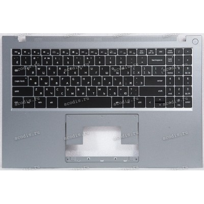 Keyboard Digma Pro Fortis M DN15P3-8CXN01 + topcase (V630BA US) SP23783, SP23817 (Black/Silver/Matte/RUO/LED) черная матовая русифицированная с серебристым топкейсом с подсветкой                            
