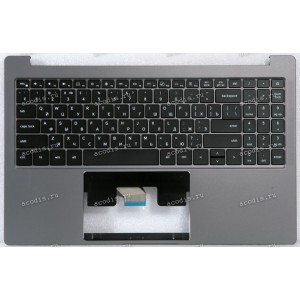 Keyboard Digma Pro Sprint M DN15R5-8CXW02 + topcase (PRIDE+K3887 MB333101) SP29883 (Black/Grey/Matte/RUO/LED) черная матовая русифицированная с темно-серым топкейсом