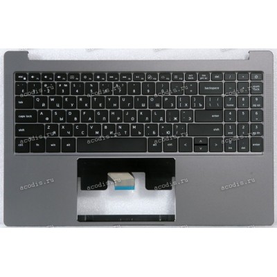 Keyboard Digma Pro Sprint M DN15R5-8CXW02 + topcase (PRIDE+K3887 MB333101) SP29883 (Black/Grey/Matte/RUO/LED) черная матовая русифицированная с темно-серым топкейсом