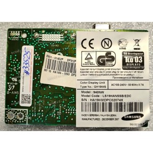 Mainboard Samsung 17,0" 1280x1024 740NW, 19,0" 1280x1024 940NW BN91-01452P (LS19HANSSB/EDC, BN41-00816A, HA19N9BJa) отсутствует DVI-D разъём