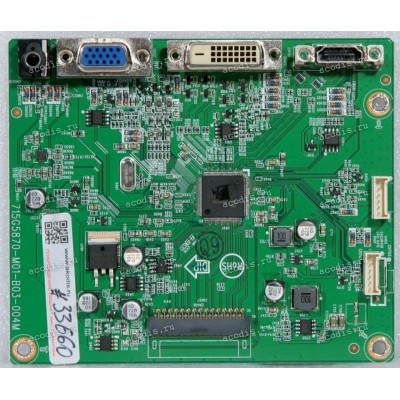 Mainboard Asus LMT 23,6" 1920x1080 VS247HR MN BRD(TPVK4870) TPV 756GQFCB0US006 (04020-00024400, 715G5870-M01-B03-004M, CBPRFV3USQ3) Chips NT68773HUMFG, RT8290A, APA2176A
