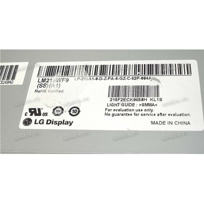 LM215WF9-SSA1 (FF, НЕ Оригинал) 1920x1080 LED 30 пин  new