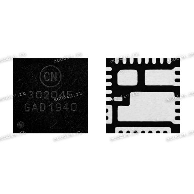 Микросхема ON Semiconductor NCP302045, NCP302045MNTWG, P302045 PQFN31(5*5)0.5P 483BR (Asus p/n: 07035-00210000) NEW original IC driver, MOSFET half-bridge, high-side, low-side, gate driver