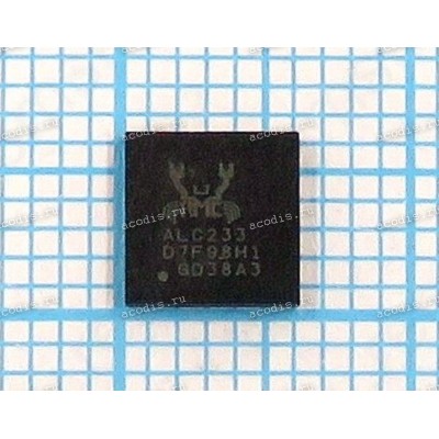 Микросхема RealTek ALC233, ALC233-CG, ALC233-CGT, ALC233-VB2-CGT MQFN48 QFN-48 PEGA 020J-00MT000 (Asus p/n: 06103-00310000) NEW original