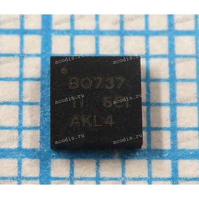 Микросхема Texas Instruments BQ24737, BQ24737RGRR, BQ24735RGRT, BQ737, 24737, 737 QFN-20 Battery SMBus Charge Controller Package