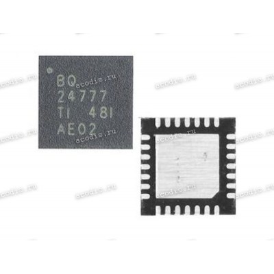 Микросхема Texas Instruments BQ24777, BQ24780RU, BQ24777RUYR, 24777 QFN-28 IC BATT MGMT LI+ 1-4CELL 28WQFN CHARGE MANAGE IC