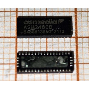Микросхема ASMedia ASM2480B с разбора - QFN-42 8 channel, 2:1 Mux/DeMux Switch with siganls enable