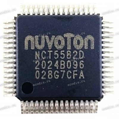 Микросхема Nuvoton NCT5582D QFP-64 с разбора