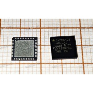 Микросхема Infineon CYPD6128-48LQXI, CYPD6128-48LQXIT, CYPD6128-48LQXI/T, EZ-PD™ CCG6SF VQFN-48 Контроллер USB-C и PD