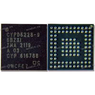 Микросхема Infineon CYPD6227-96BZXI, CYPD6227-96BZXIT, CYPD6227-96BZXI/T, EZ-PD™ CCG6DF BGA-96 Контроллер USB-C и PD