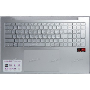 Keyboard Irbis 17N (17NBC2000) серебро, русифицировнная +Topcase + LED, Б/У