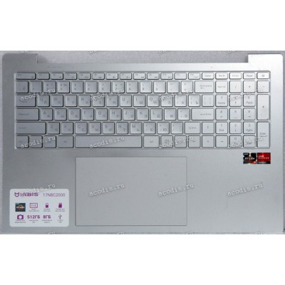 Keyboard Irbis 17N (17NBC2000) серебро, русифицировнная +Topcase + LED, Б/У