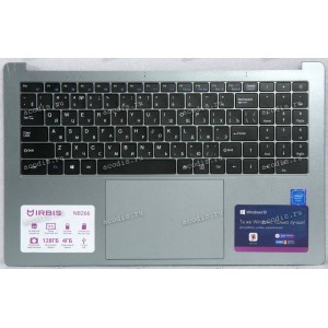 Keyboard Irbis NB266 черная с темно-серебрстым топкейсом, русифицировнная +Topcase, Б/У Keyboard Irbis NB266 черная с темно-серебрстым топкейсом, русифицировнная +Topcase, Б/У