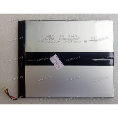 АКБ Digma EVE 10 A203T 4G ES1239EL, EVE 10 A204T ES1240EW (HBT 30110140 3.7V,  6000 mAh) SP14722 new