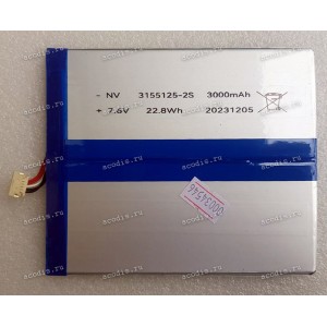 АКБ Digma EVE 1470D ES1278EW Аккумулятор (NV 3155125-2S 7,6V/3000mAh 5PIN) SP20979 new