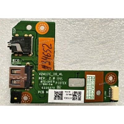 USB & Audio board Asus V222UA IO_BD (90PT0260-R11000, V241JC_IO_4L REV. 2.0, 60PT01W0-I01B02)