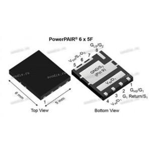 Микросхема Vishay Siliconix SIZF906DT-T1-GE3 QFN-10 Pegatron 0704-038C000 DUAL N-MOSFET 30V 60A (ZF906 AU T98K, ZF906 BP T69C, Asus p/n: 07005-01311700, 07005-02380000) NEW original Микросхема Vishay Siliconix SIZF906DT-T1-GE3 QFN-10 Pegatron 0704-038C000 DUAL N-MOSFET 30V 60A (ZF906 AU T98K, ZF906 BP T69C, Asus p/n: 07005-01311700, 07005-02380000) NEW original