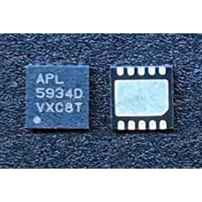 Микросхема Anpec APL5934D, 5934D, APL5934DQBI-TRG QFN-10