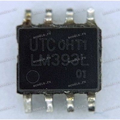 Микросхема UTC LM393L-S08-R SOP-8 Vcomp. (UTC RG18 LM393L, Asus p/n: 06G017001810) NEW original