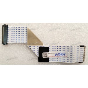 LCD LVDS FFC шлейф мониторный 30 pin обратный, шаг 1.0 mm, длина 195 mm Asus VS247HR CBL PNL MB 200MM TPV S95G179T30BK71 (14011-00570000) с замками с двух сторон