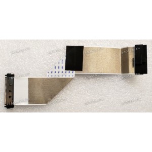 LCD LVDS FFC шлейф мониторный 30 pin обратный, шаг 1.0 mm, длина 195 mm Asus VS247HR CBL PNL MB 200MM TPV S95G179T30BK71 (14011-00570000) с замками с двух сторон
