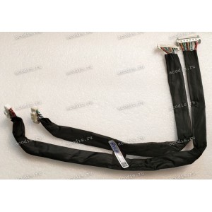 LCD LVDS шлейф мониторный 2(два) кабеля 40 pin, шаг 0.8 mm, длина 590 mm + 30 pin, шаг 1.0 mm, длина 390 mm Asus PB277Q LVDS CABLE TPV 395GLM4040X5120000 (14011-01610000) NEW original