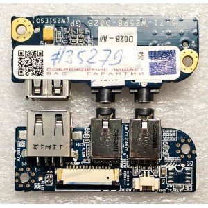 USB & Audio board Clevo W370ET, W251BAQ, W240BU, W251ESQ, DNS Office 0150166, 0151830, 0161102, 0164714, 0164763, 0164766, W253, W253ELQ, W244EUQ, W253BWQ, W254ENQ, W258ELQ, W270EG, W270HUQ, GigaByte Q1700, iRU W255BW (2ZR11-00907-C40S, 6-71-W2408-D03