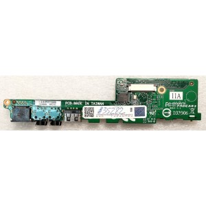 USB & Audio & VGA & RJ-45 & Cardreader & botton board GigaByte S1081 (5CPACAR3R-00-11A) PAD CARD GC-PADGAR3 1.08 REV: 1.1